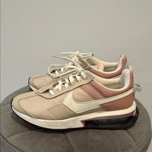 Nike Women's Cream and Brown Sneakers